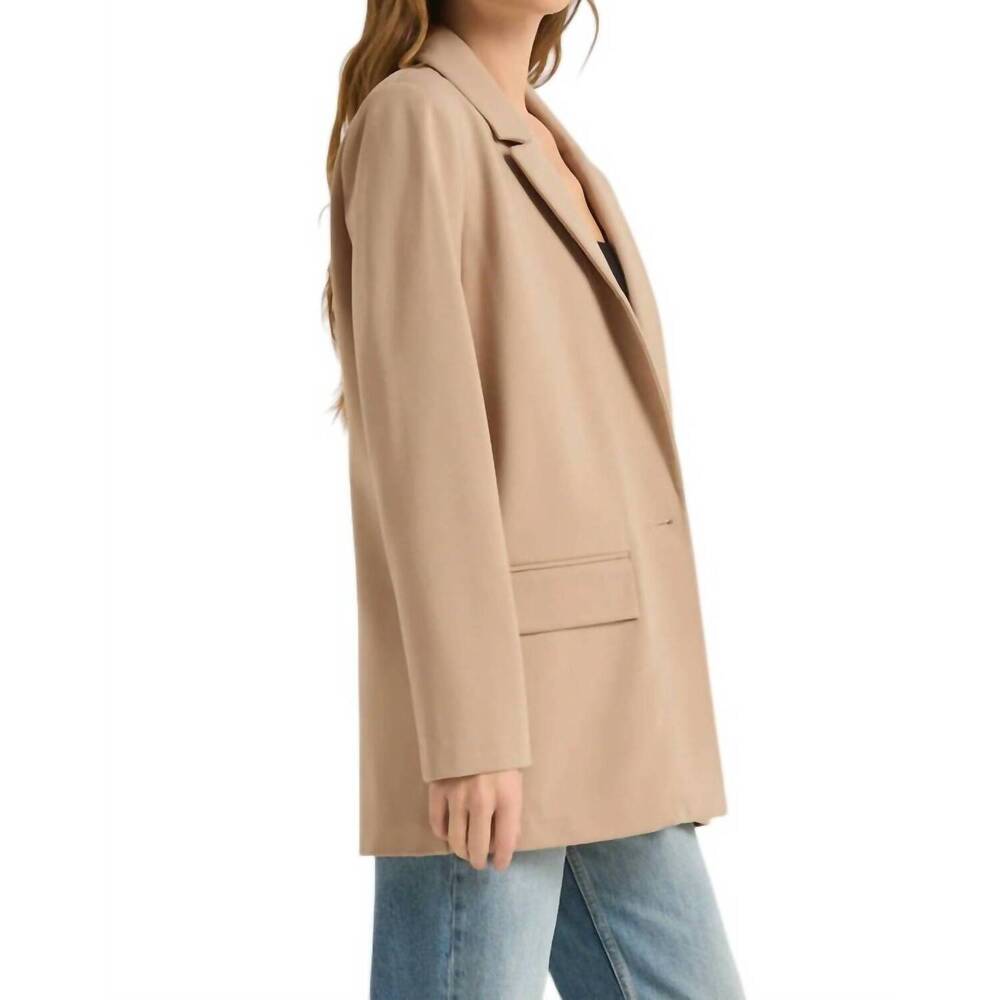 NEW Z SUPPLY do it all relaxed blazer in putty - Picture 3 of 4